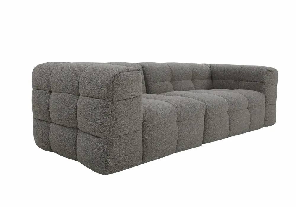 Canapés - Canapé ASTANA bouclette Taupe - EMPREINTE DU TEMPS