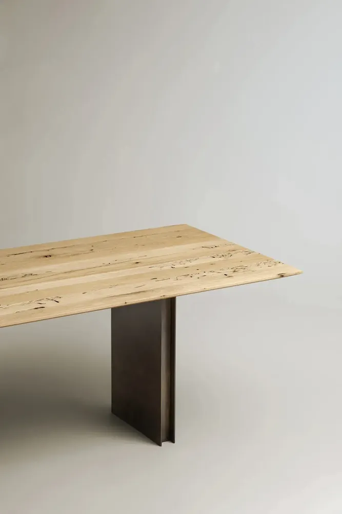 Tables for hotels - Passerella | Dining Table in Bricola Oak and Iron - DE ZOTTI & DE BRICOLA
