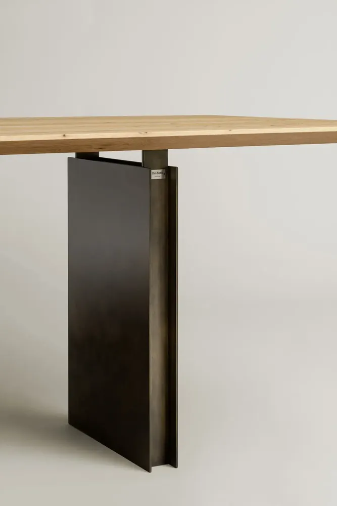 Tables for hotels - Passerella | Dining Table in Bricola Oak and Iron - DE ZOTTI & DE BRICOLA