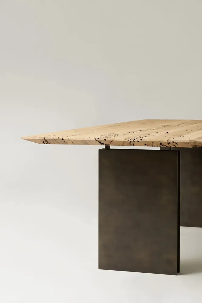 Tables for hotels - Passerella | Dining Table in Bricola Oak and Iron - DE ZOTTI & DE BRICOLA