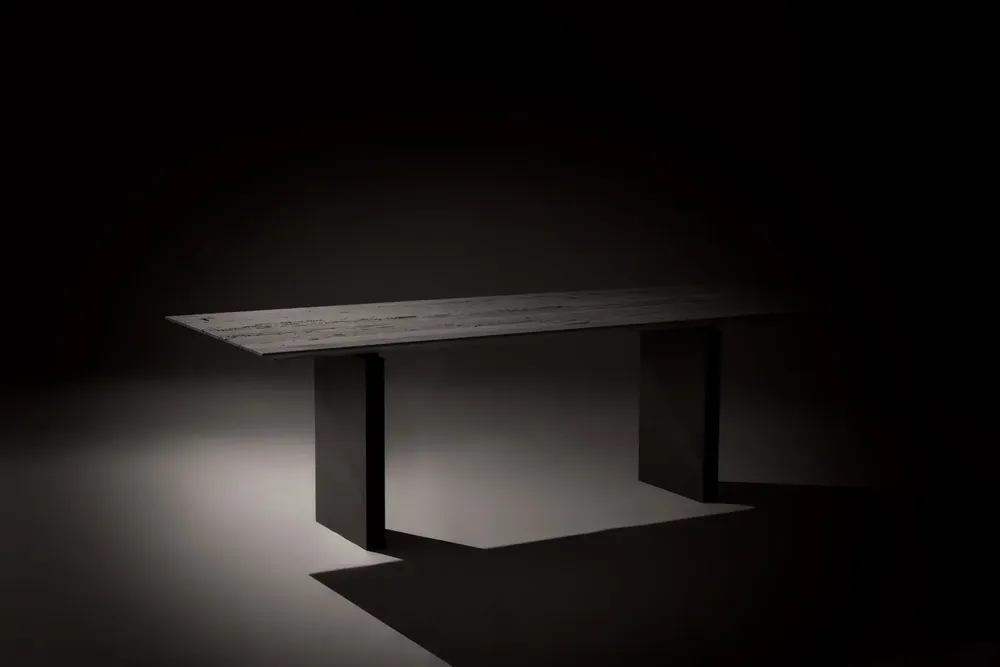 Tables for hotels - Passerella | Dining Table in Bricola Oak and Iron - DE ZOTTI & DE BRICOLA