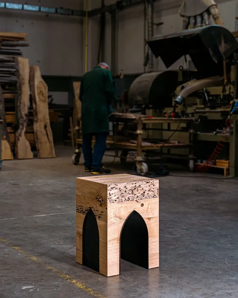 Tabourets pour collectivités - SotoPortego | Tabouret en Chêne de Bricole de Récupération - DE ZOTTI & DE BRICOLA