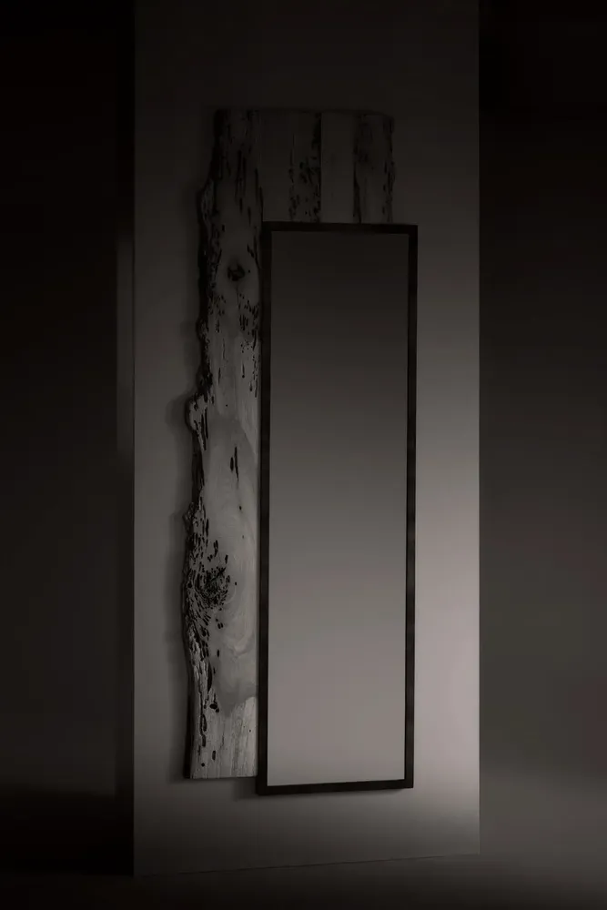 Miroirs - Due Facce | Miroir Architectural en Chêne de Bricole et Métal - DE ZOTTI & DE BRICOLA