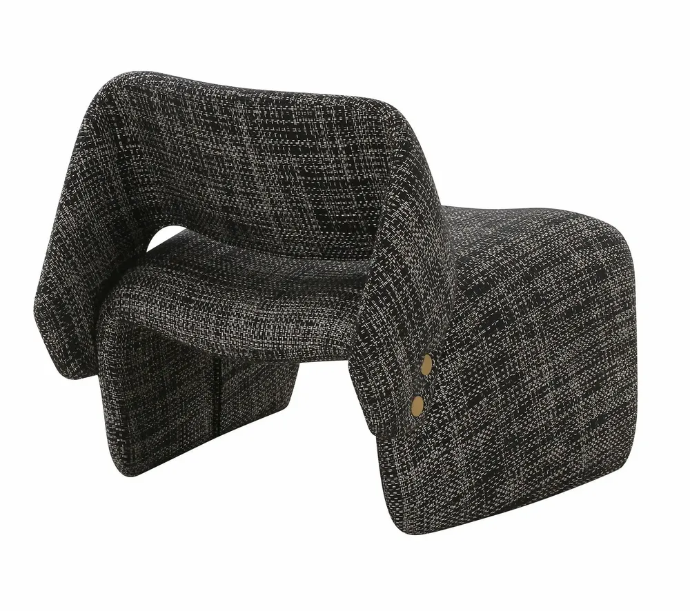 Armchairs - ROMA Mottled Grey Armchair - EMPREINTE DU TEMPS