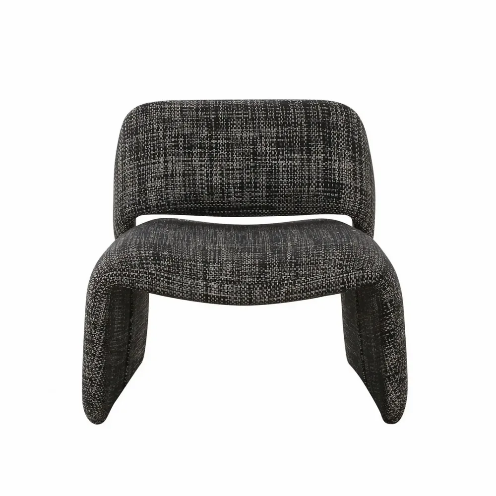 Armchairs - ROMA Mottled Grey Armchair - EMPREINTE DU TEMPS