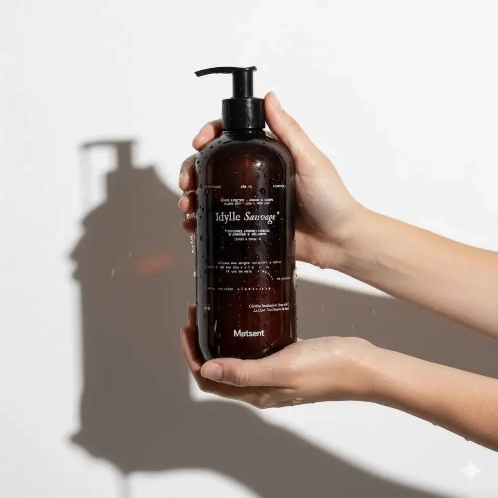 Soaps - WILD IDYLL, CITRUS & GERANIUM LIQUID SOAP - MOTSENT - SAVONNERIE POÉTIQUE