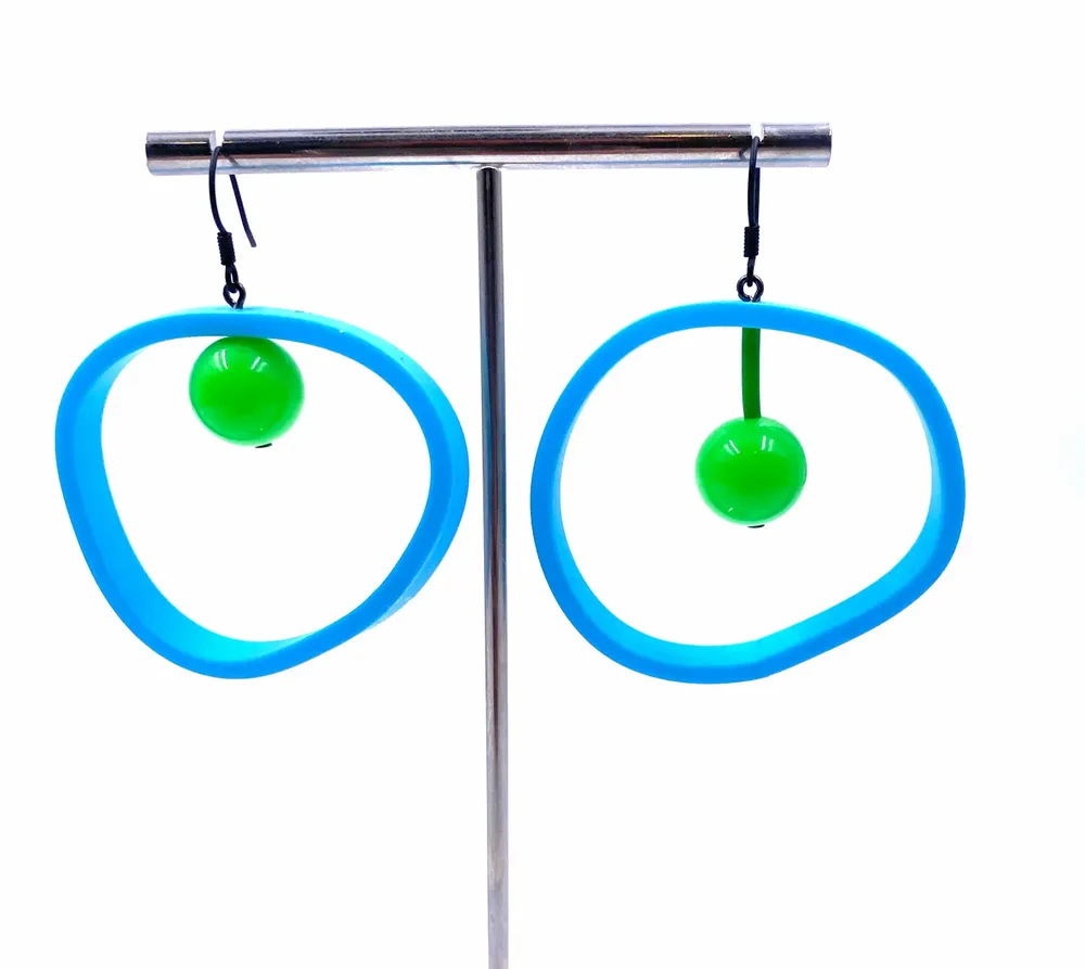 Gifts - Em black/white earrings - SAMUEL CORAUX