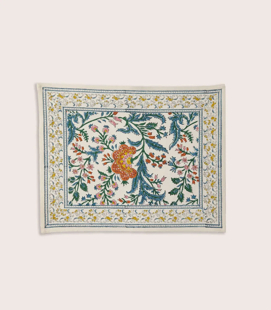 Table linen - ARCHANA Orange Placemat - JAMINI BY USHA BORA