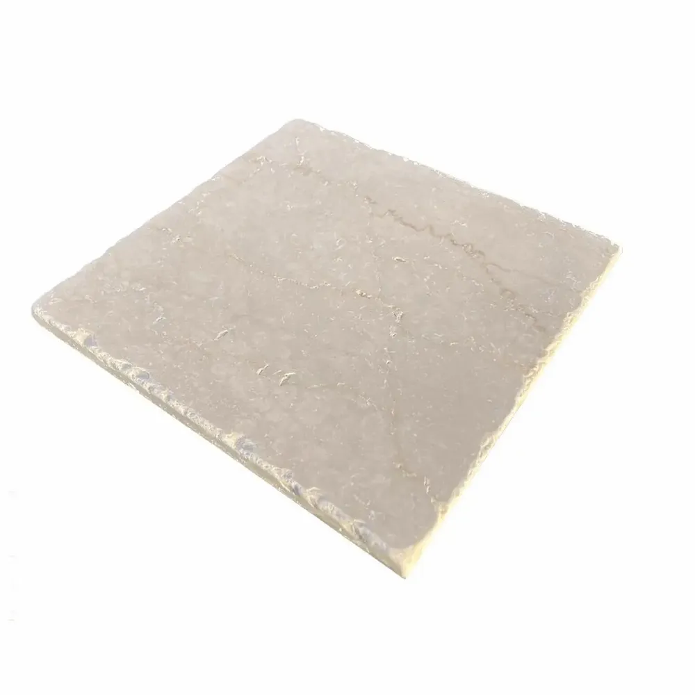 Terraces - Botticino Tumbled Marble Tiles - 15x15 cm - SENINI STONE  -NATURAL STONE MADE IN ITALY-