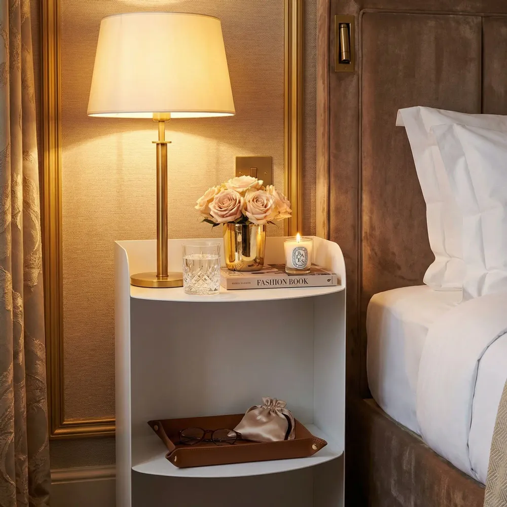 Night tables - BEDSIDE TABLE - LUNA NIGHTSTAND - DECO-GEM