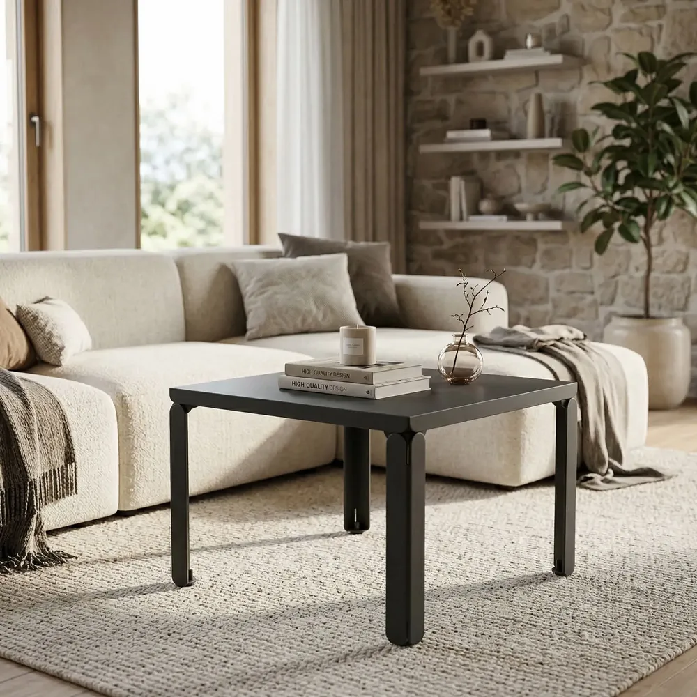 Coffee tables - CRYSTAL STEEL COFFEE TABLE - DECO-GEM