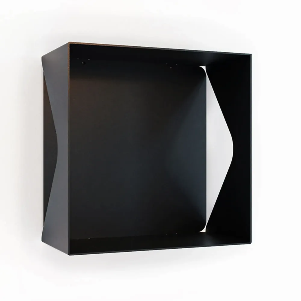 Decorative objects - CUBE WALL SHELF MADE OF AGATE STEEL - DECO-GEM
