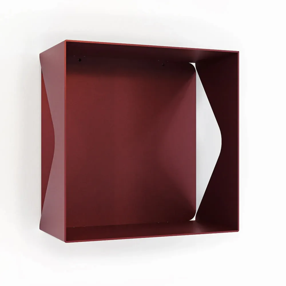 Decorative objects - CUBE WALL SHELF MADE OF AGATE STEEL - DECO-GEM