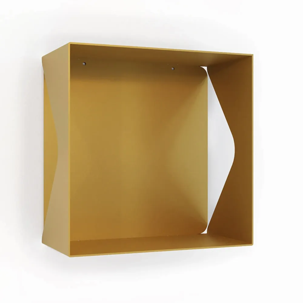 Decorative objects - CUBE WALL SHELF MADE OF AGATE STEEL - DECO-GEM