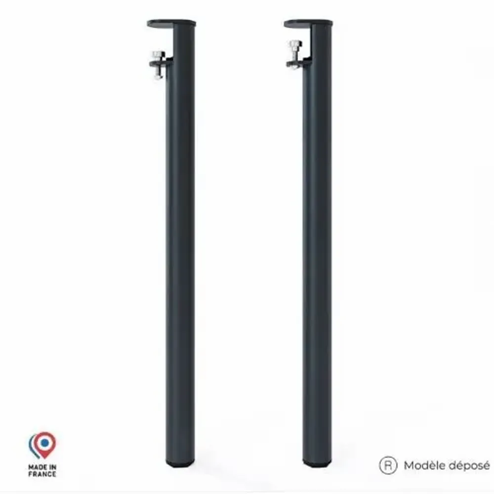 Consoles - PIED DE TABLE MANGE DEBOUT EN ACIER TOPAZE - LOT DE 2 PIEDS - DECO-GEM