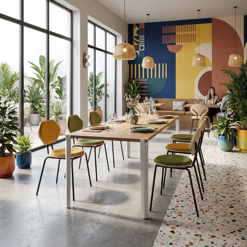 Consoles - PIED DE TABLE MANGE DEBOUT EN ACIER SAPHIR - LOT DE 2 PIEDS - DECO-GEM