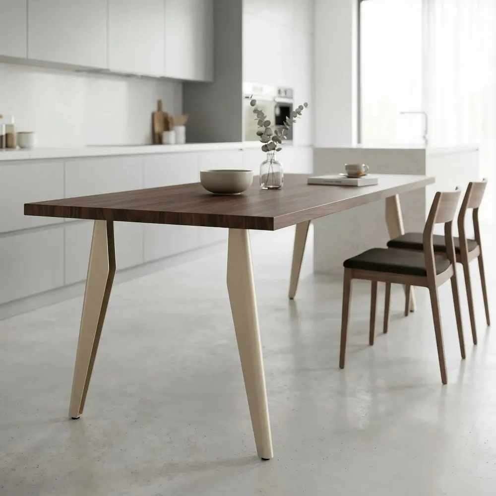 Tables Salle à Manger - PIED DE TABLE MANGE DEBOUT EN ACIER OPALE - LOT DE 2 PIEDS - DECO-GEM