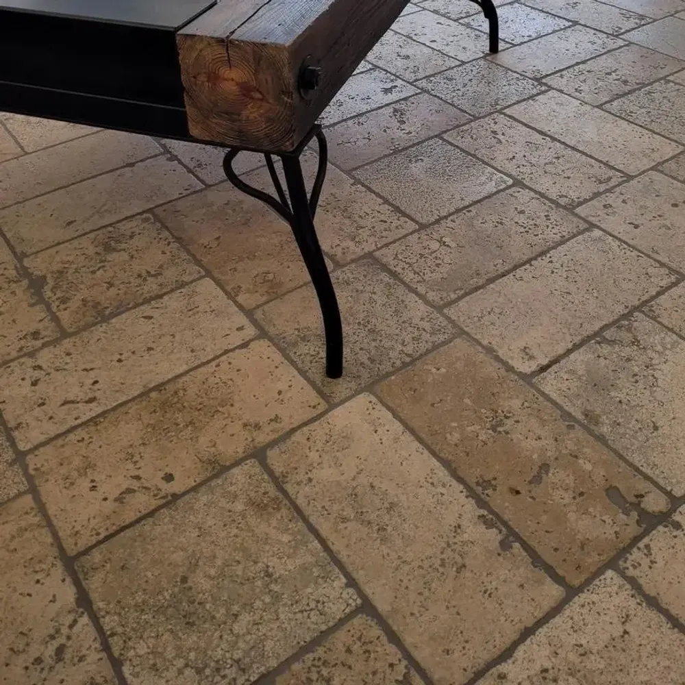 Systèmes de terrasse - Travertin Etrusco Vieilli - 20x40 cm - SENINI STONE  -NATURAL STONE MADE IN ITALY-