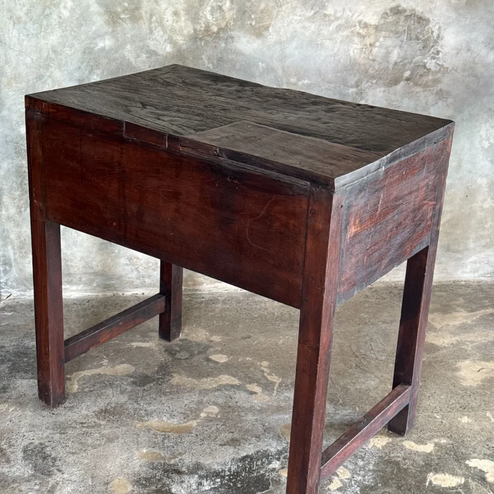 Commodes - Meuble de métier ancien indonésien en teck à deux tiroirs H80,5 - OFFICE OBJETS