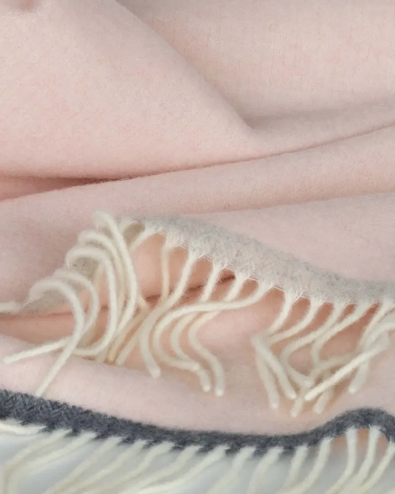 Plaids - Plaid doux en cachemire et laine mérinos MILANO Rosa Orlo - MOST-BLANKETS