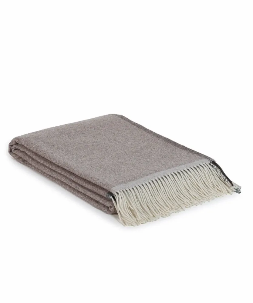 Plaids - Plaid doux en cachemire et laine mérinos MILANO marron - MOST-BLANKETS
