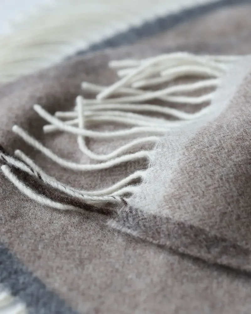 Plaids - Plaid doux en cachemire et laine mérinos MILANO marron - MOST-BLANKETS