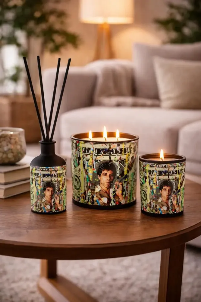 Candles - Scarface large scented candle - Design by Anne Mondy - ARTDECORIS