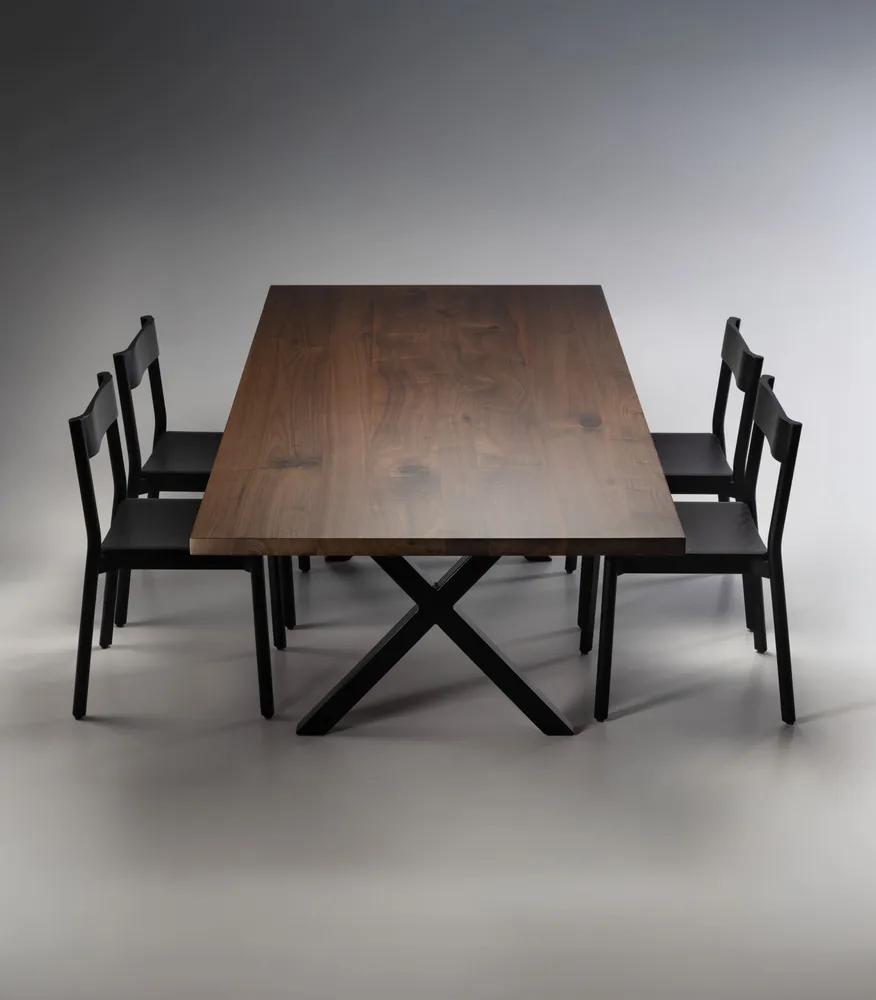 Tables Salle à Manger - Table CROSS en noyer - ITALCOLLECTIONS