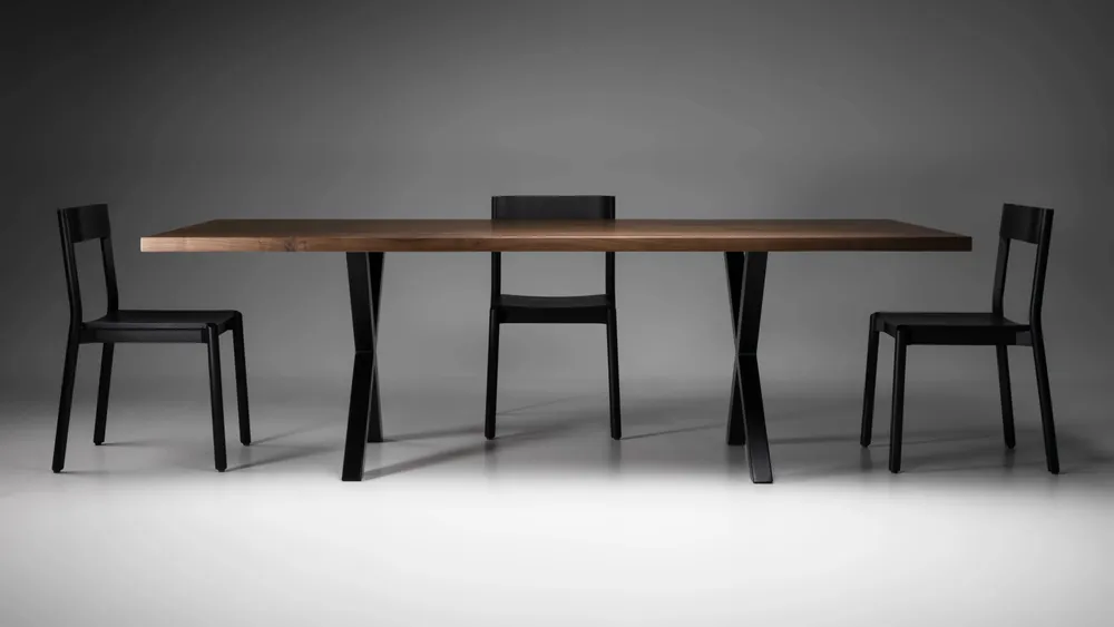 Tables Salle à Manger - Table CROSS en noyer - ITALCOLLECTIONS