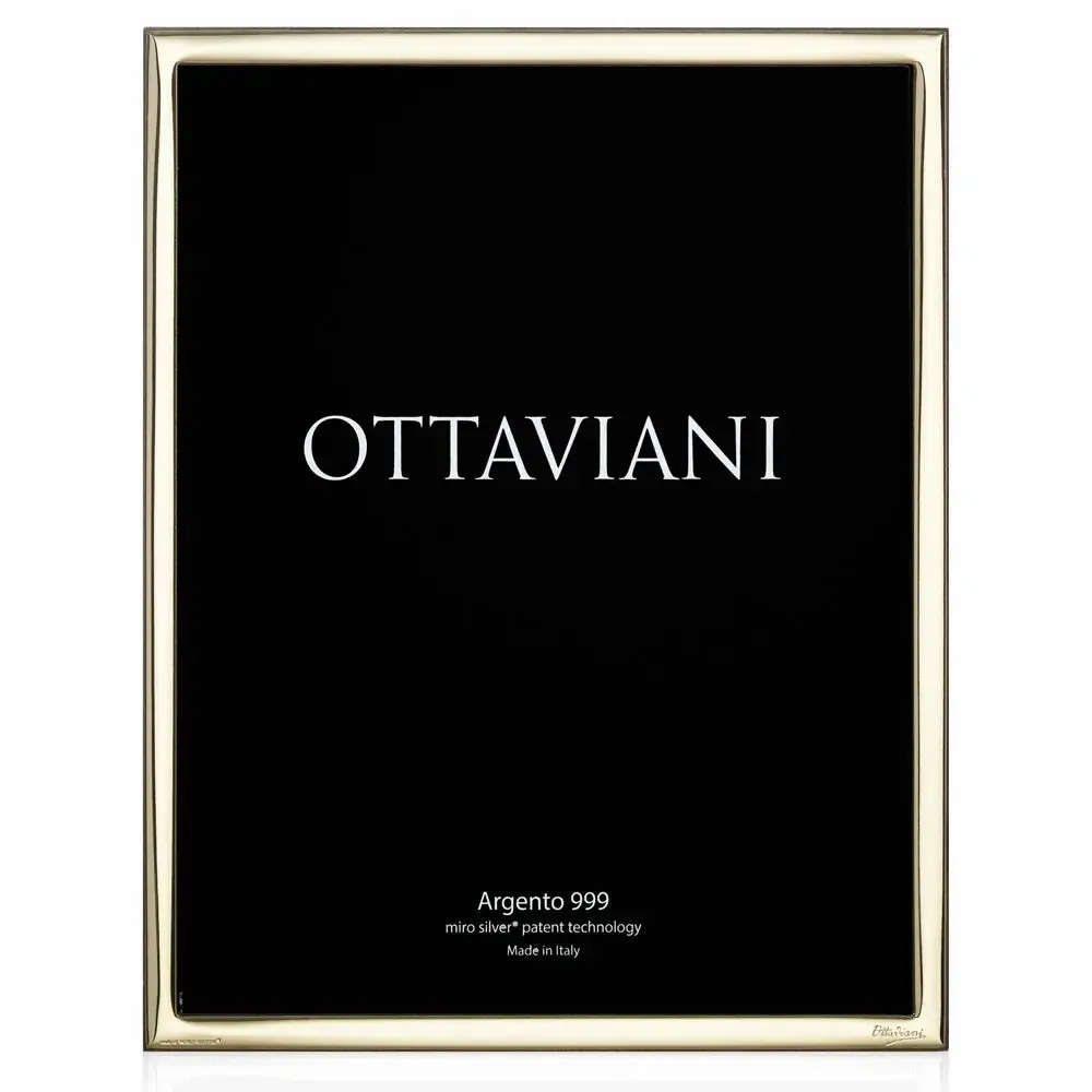 Design objects - Photo frame Miro silver "Minimal gold" - OTTAVIANI