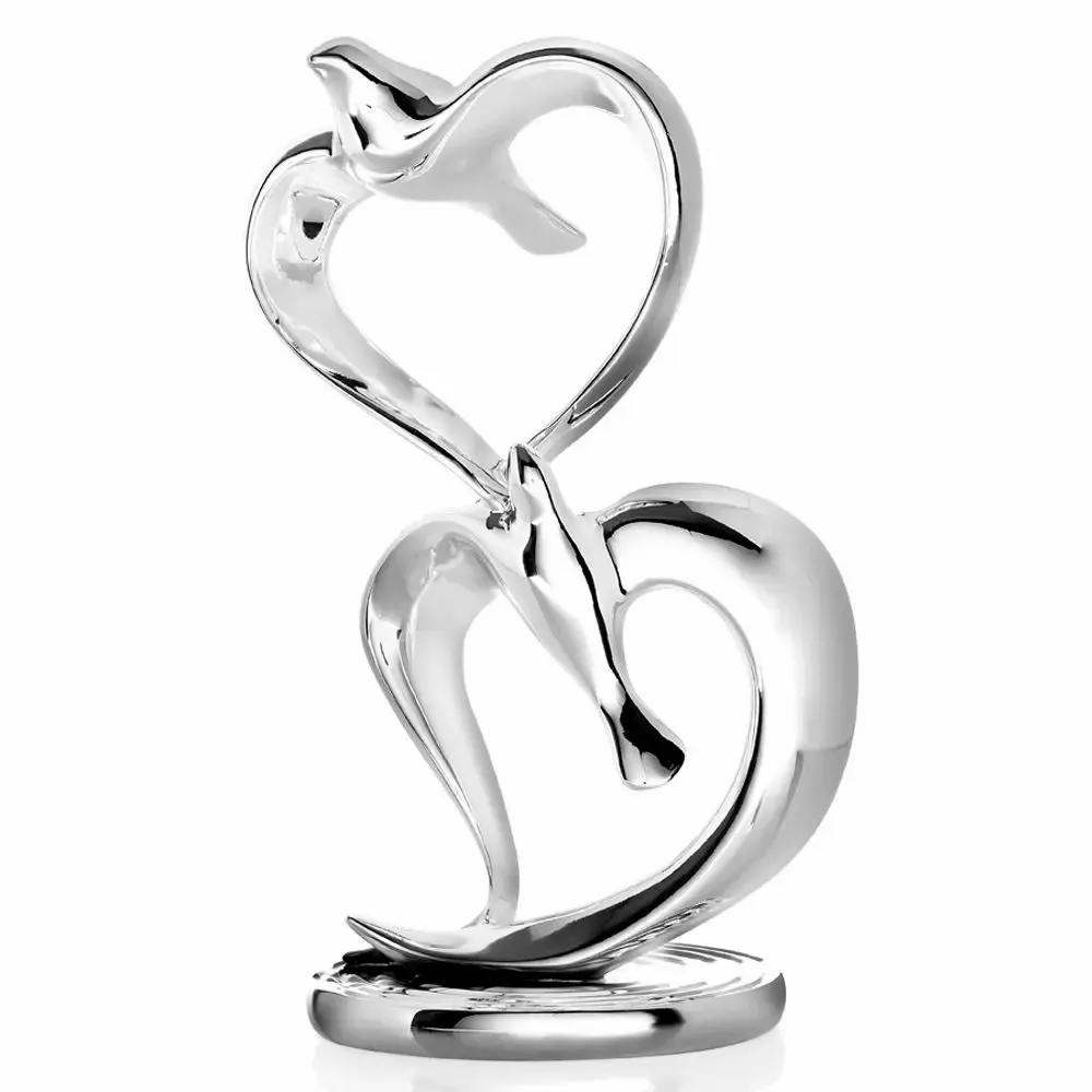 Design objects - Sculpture with silver "Flight of love" - OTTAVIANI