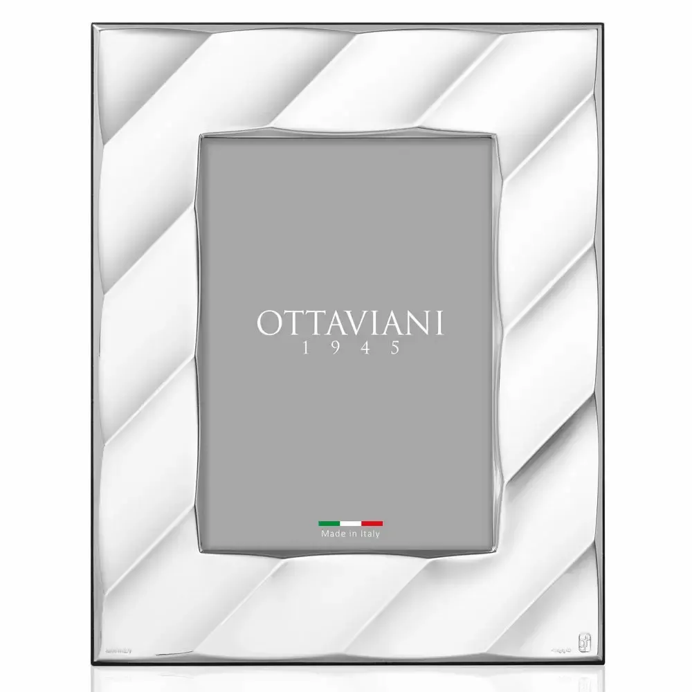 Objets design - Cadre photo avec cravate argentée - OTTAVIANI