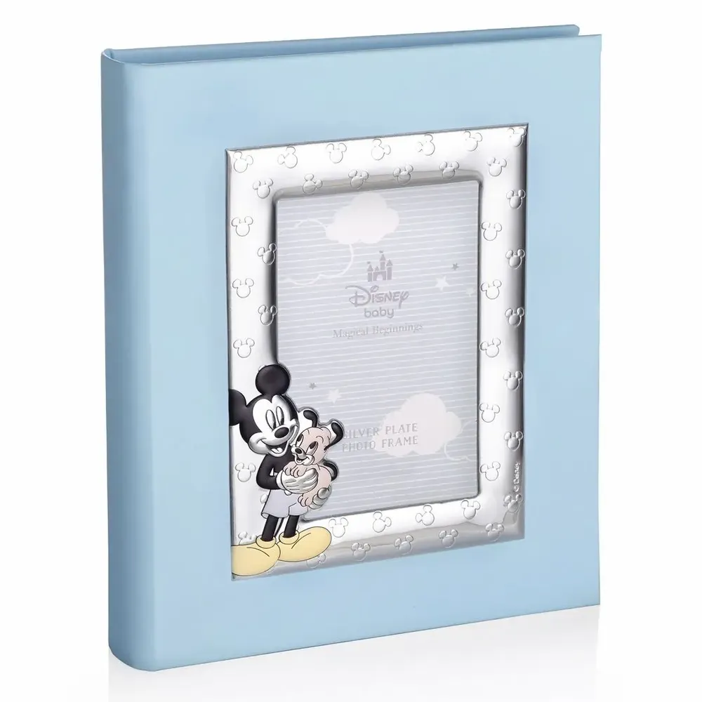 Objets design - Album photo cadre Miro Silver collection Disney « Mickey Mouse avec chiot » - OTTAVIANI