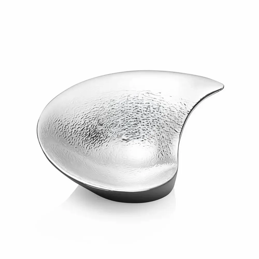 Design objects - Centerpiece with silver and matt black "Ayum" - OTTAVIANI
