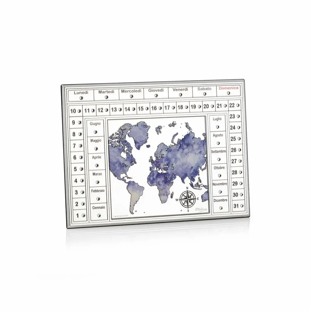 Design objects - Perpetual calendar Miro Silver "Planisfero" - OTTAVIANI