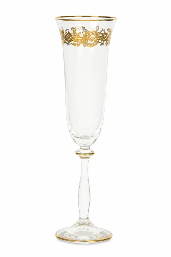 Verres à pied - Verre à breloques en verre 190 ml - 6 pièces - COMBI POLAND GLASS DECORATOR