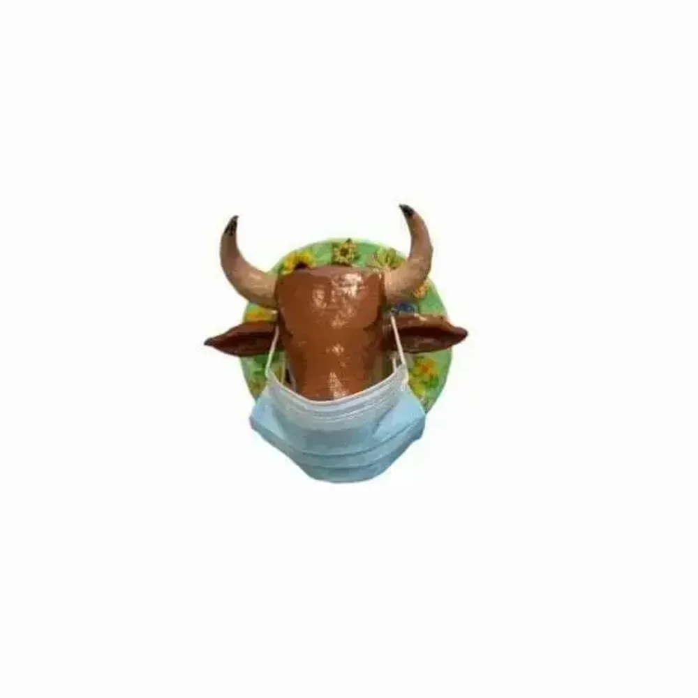 Objets design - Trophée Vache décorative la COWvid - VACHES ET COMPAGNIE