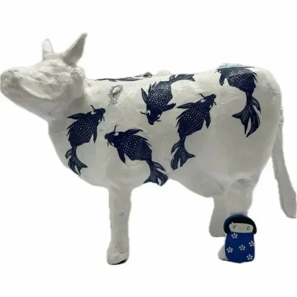 Objets design - Vache décorative la Carpe COWï - VACHES ET COMPAGNIE