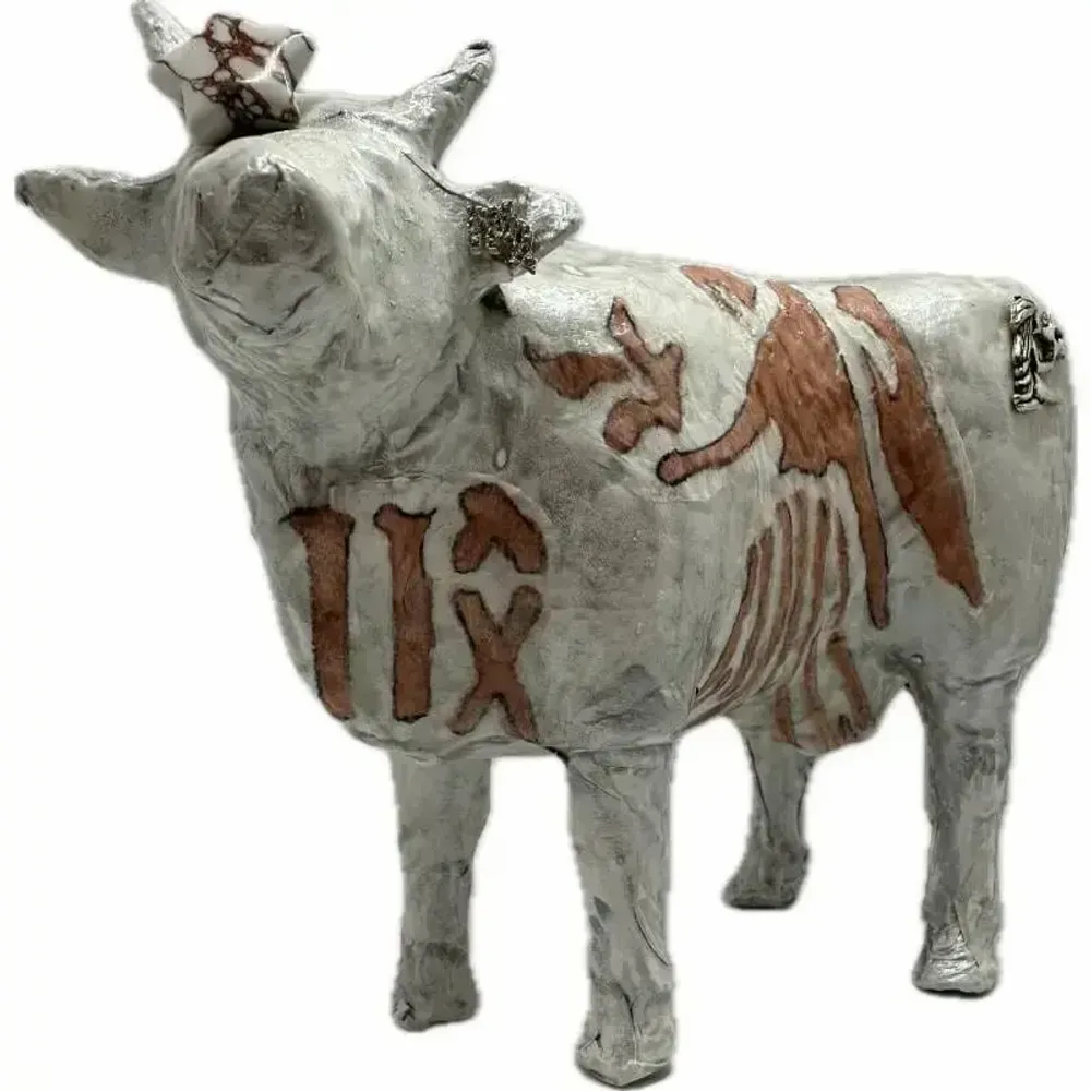 Objets design - Vache décorative l'HorosCOWpe - Vierge - VACHES ET COMPAGNIE