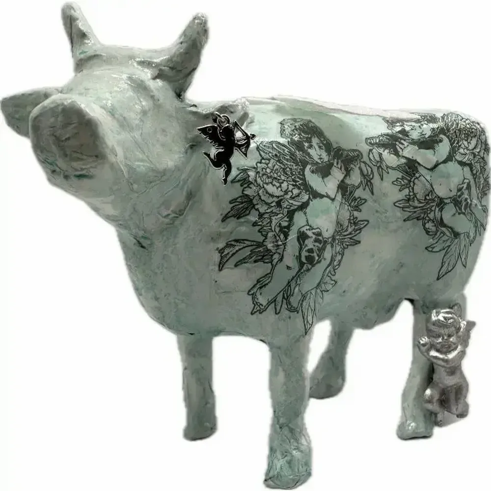 Objets design - Vache décorative la ConCOWrdance - VACHES ET COMPAGNIE