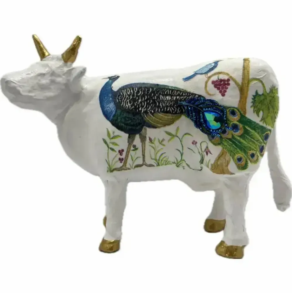 Objets design - Vache décorative la PeaCOWck - VACHES ET COMPAGNIE