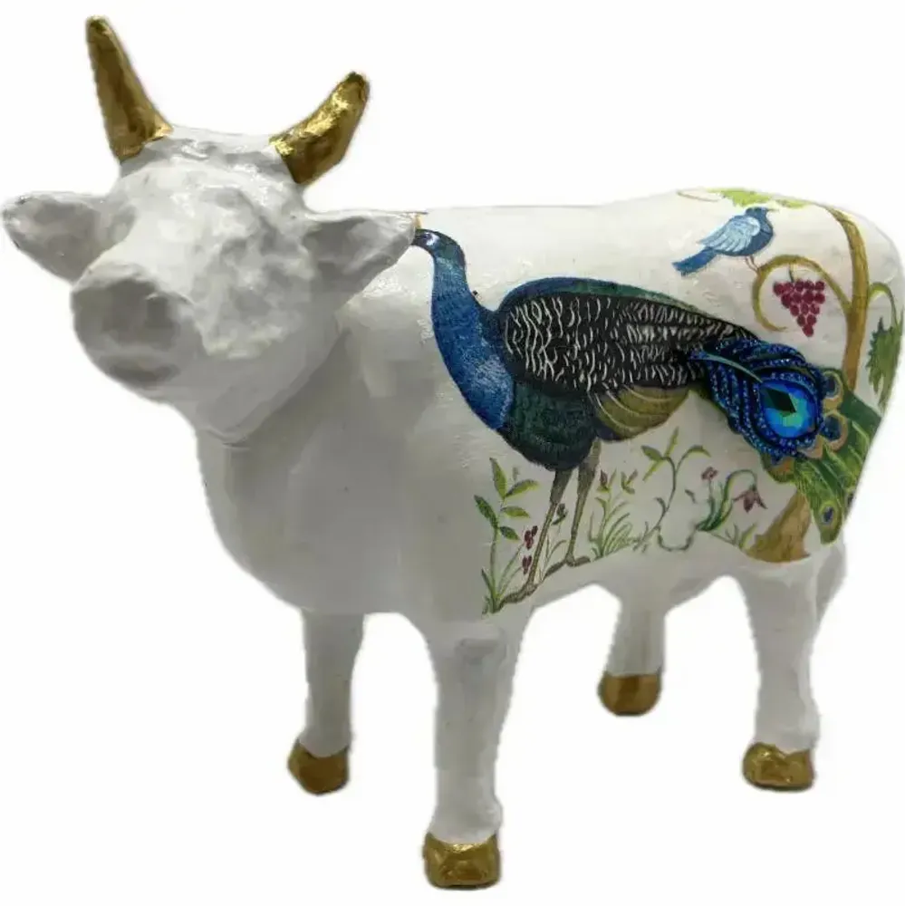 Objets design - Vache décorative la PeaCOWck - VACHES ET COMPAGNIE