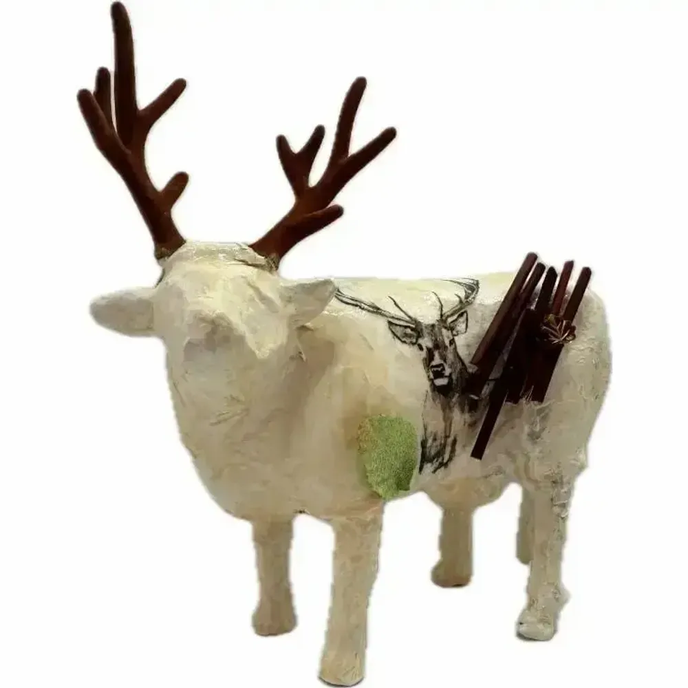 Objets design - Vache décorative la COWrne de Brame - VACHES ET COMPAGNIE