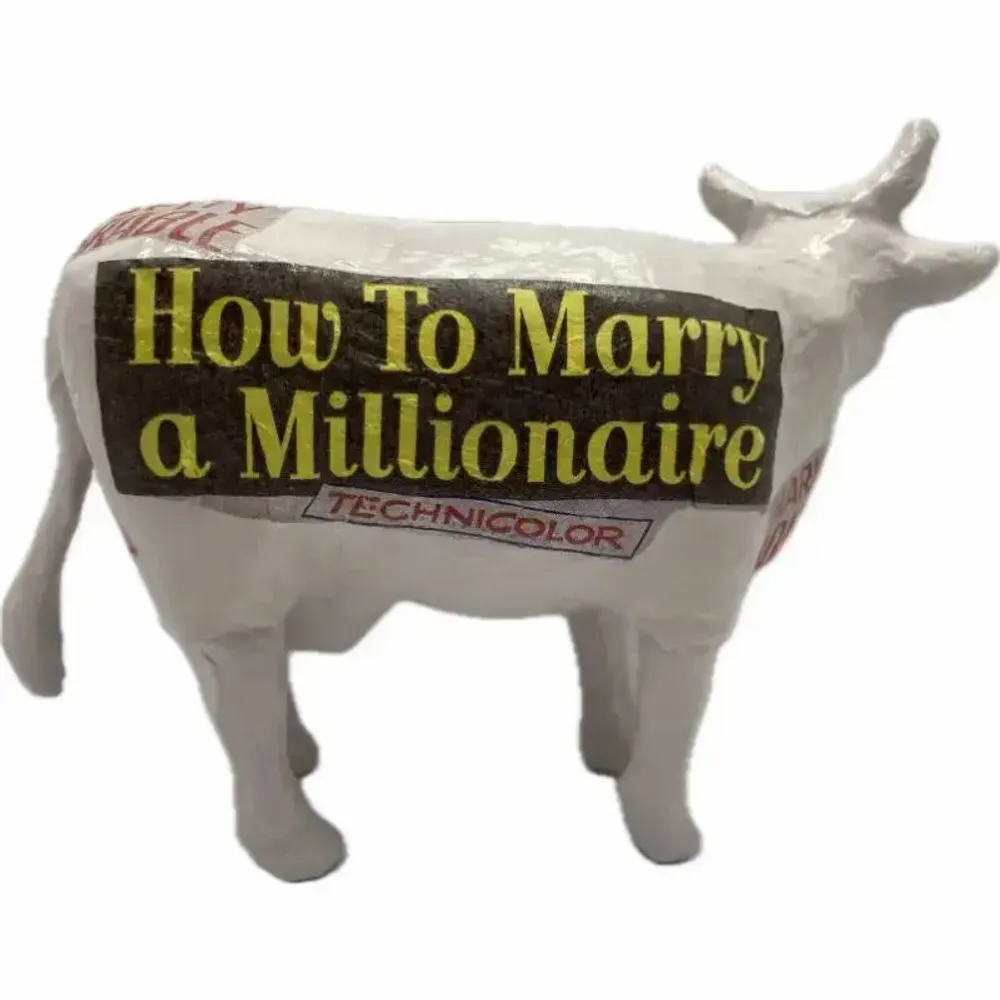 Objets design - Vache décorative la COWmédienne - VACHES ET COMPAGNIE