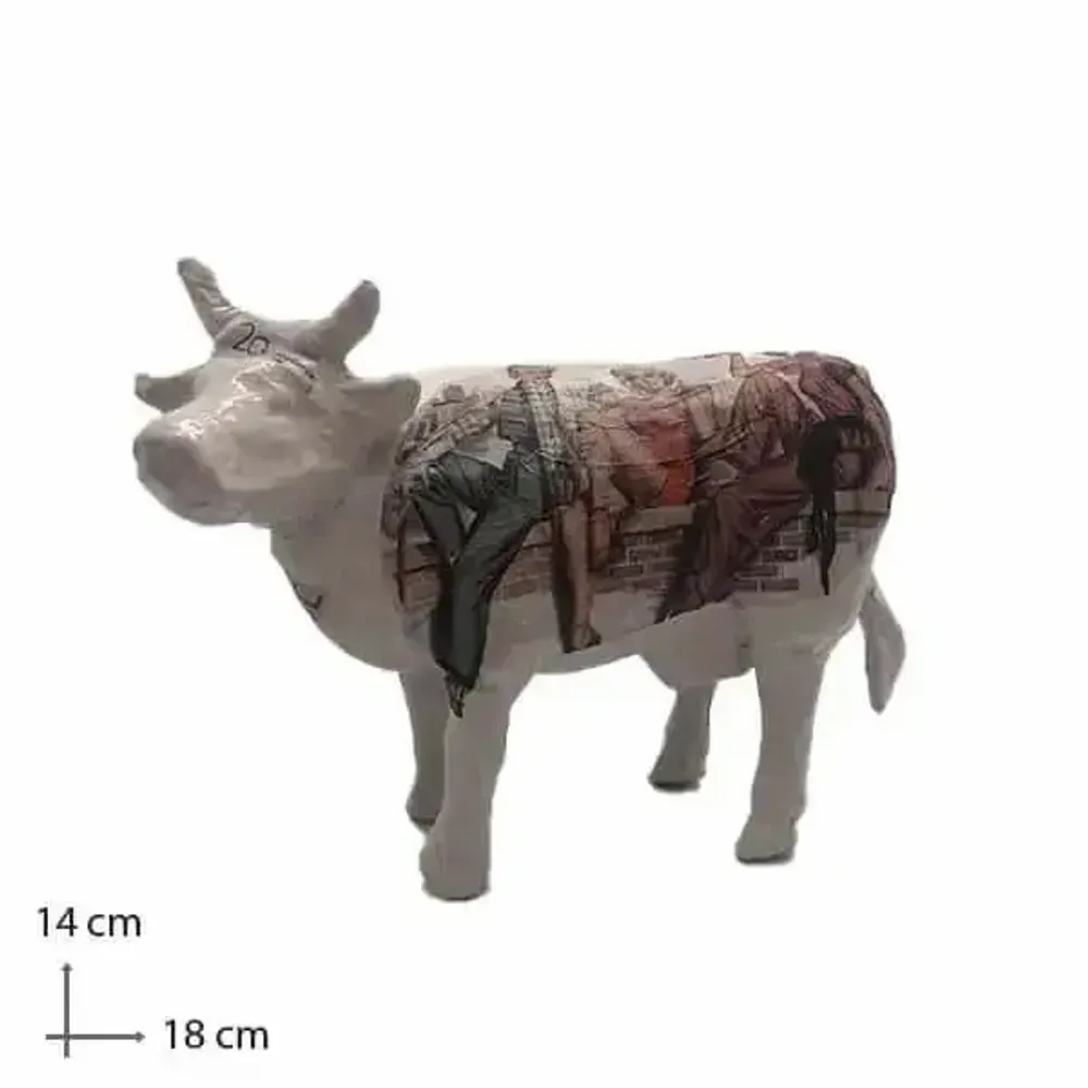 Objets design - Vache décorative la COWmédienne - VACHES ET COMPAGNIE