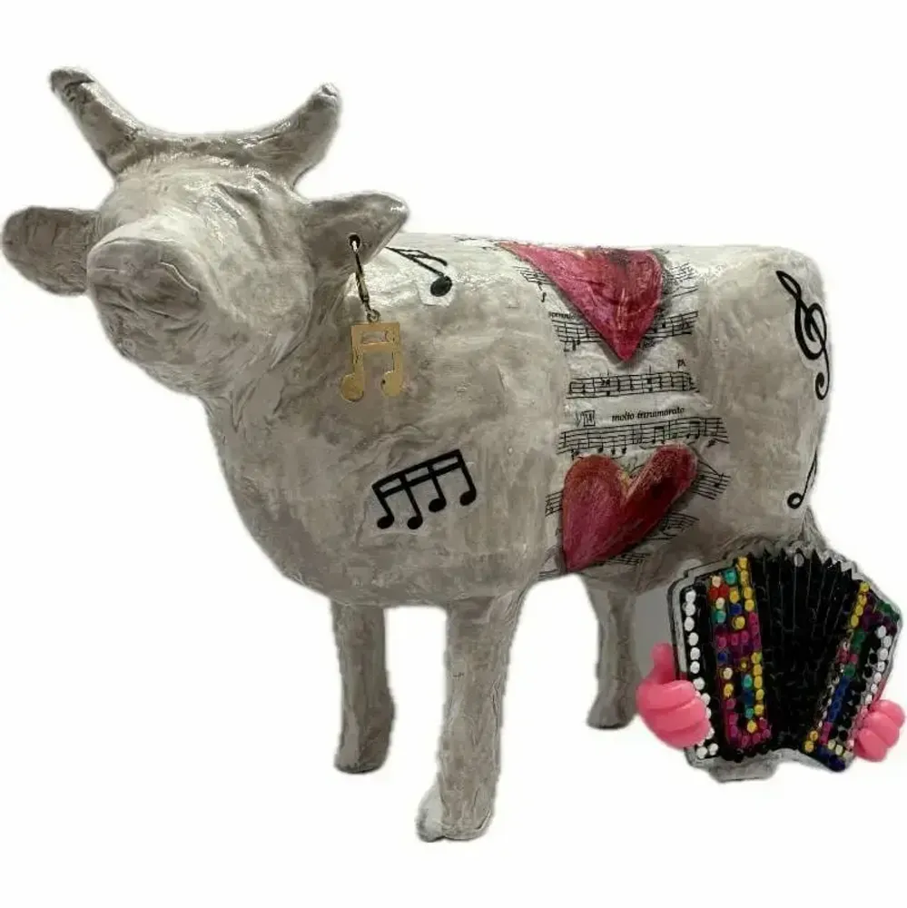 Objets design - Vache décorative l'ACOWrdéon - VACHES ET COMPAGNIE