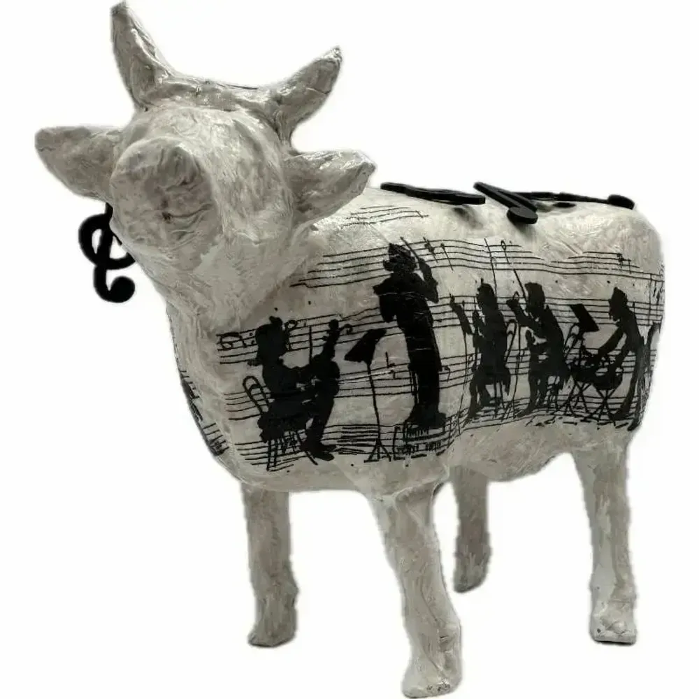 Objets design - Vache décorative l'Orchestre COWlonne - VACHES ET COMPAGNIE