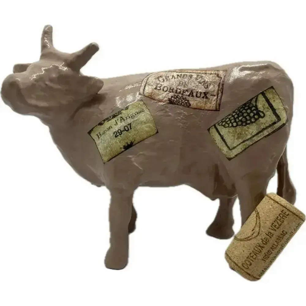 Objets design - Vache décorée la VitiCOWle - VACHES ET COMPAGNIE