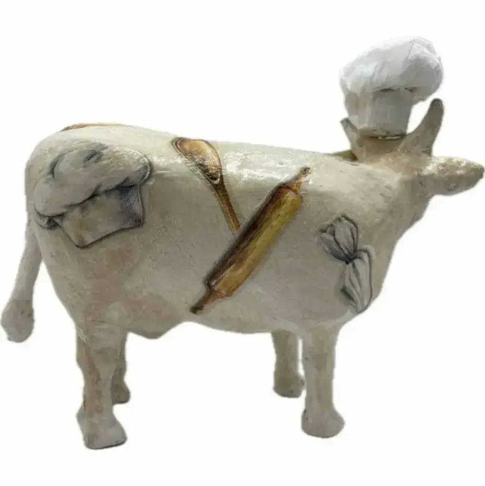 Objets design - Vache décorative la COWrdon bleu - VACHES ET COMPAGNIE