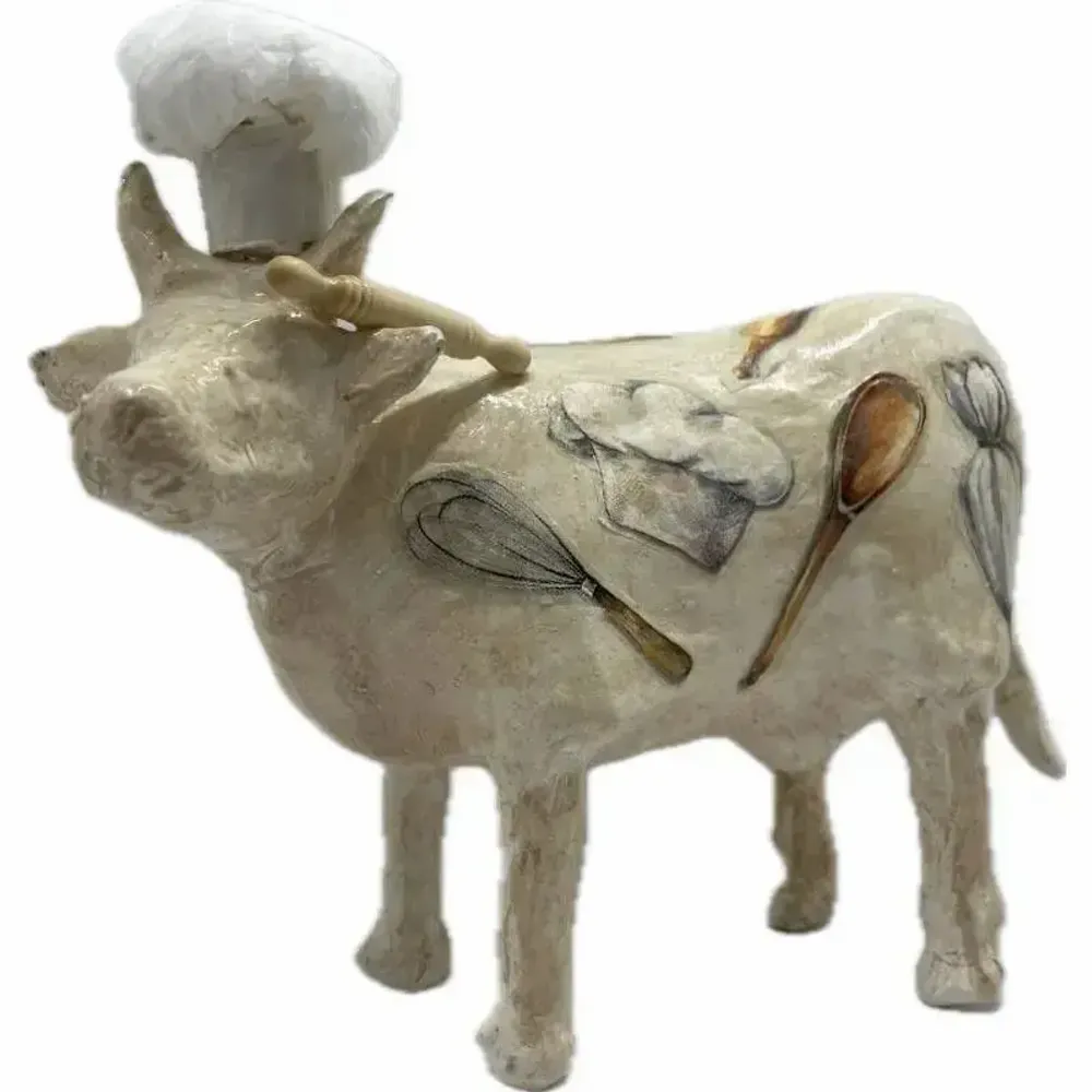 Objets design - Vache décorative la COWrdon bleu - VACHES ET COMPAGNIE